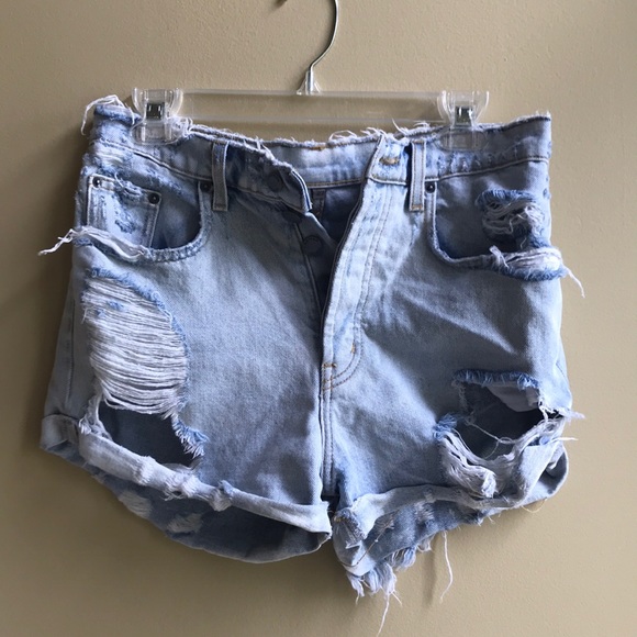 Carmar Pants - CARMAR denim - Ripped High Waisted Denim Shorts